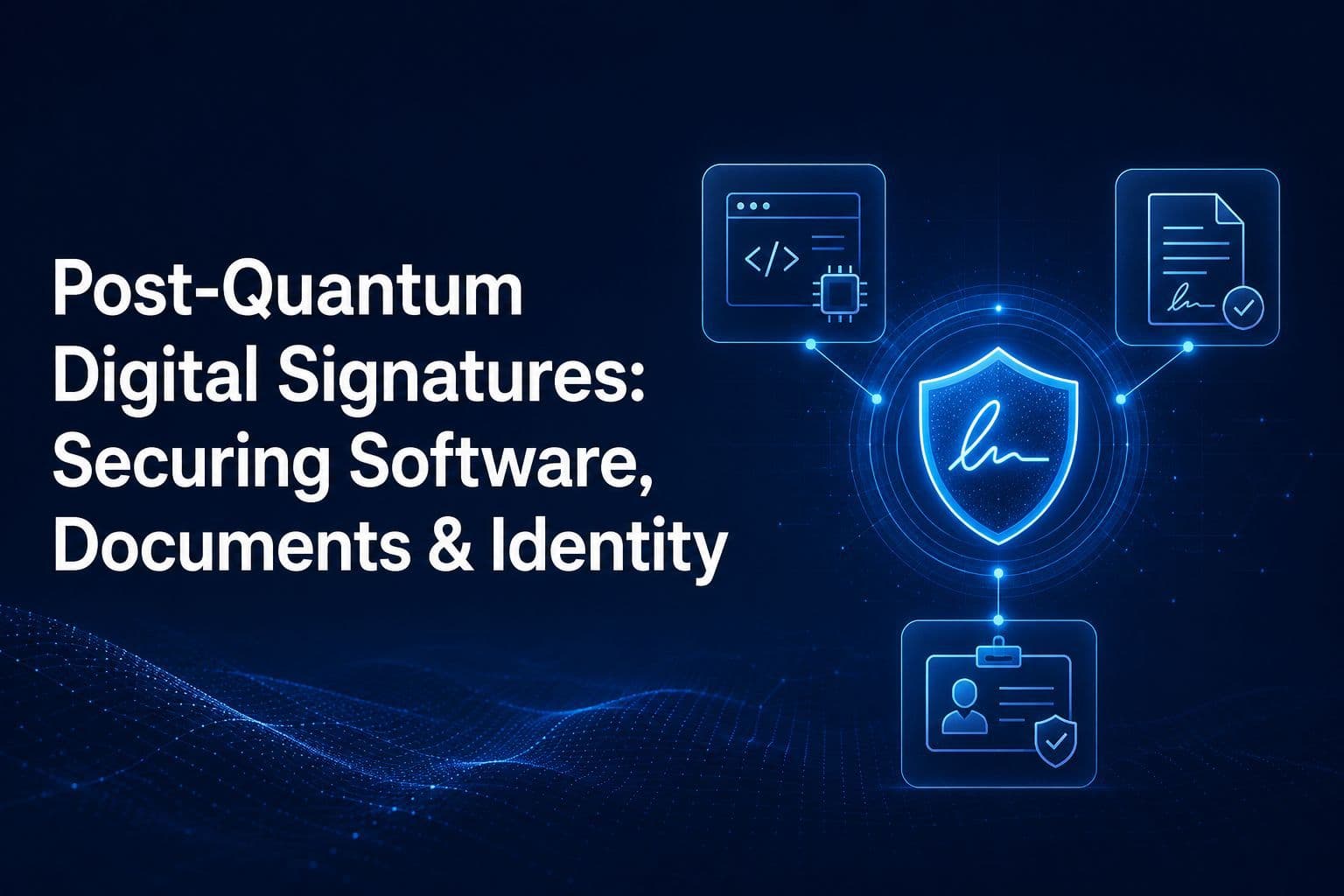 Post-Quantum Digital Signatures: Securing Software, Documents & Identity